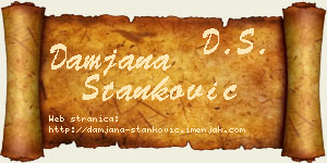 Damjana Stanković vizit kartica